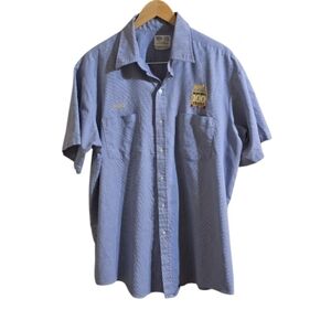 Vintage Riverside Blue Bell Ice Cream Men's Employee Button Down Shirt. Est 2XL